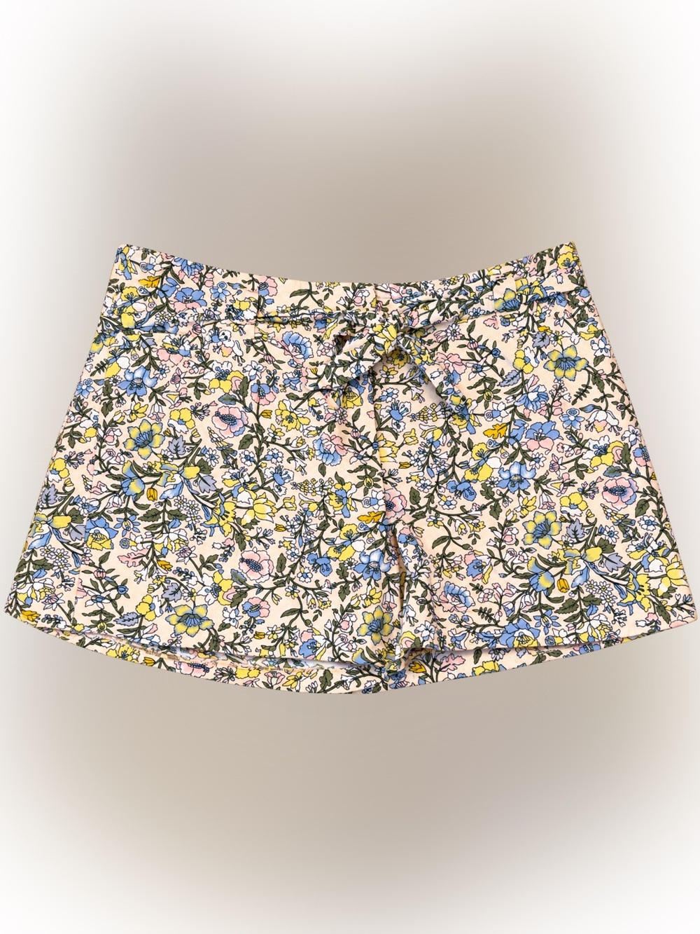 LOFT Floral Print Pull On Shorts Pink Blue Yellow Size 10